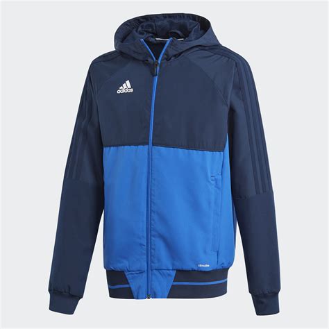 adidas tiro 17 präsentationsjacke collegiate navy-blau-weiß|adidas Tiro 17 L, BoBlue/Black/White Jacket .